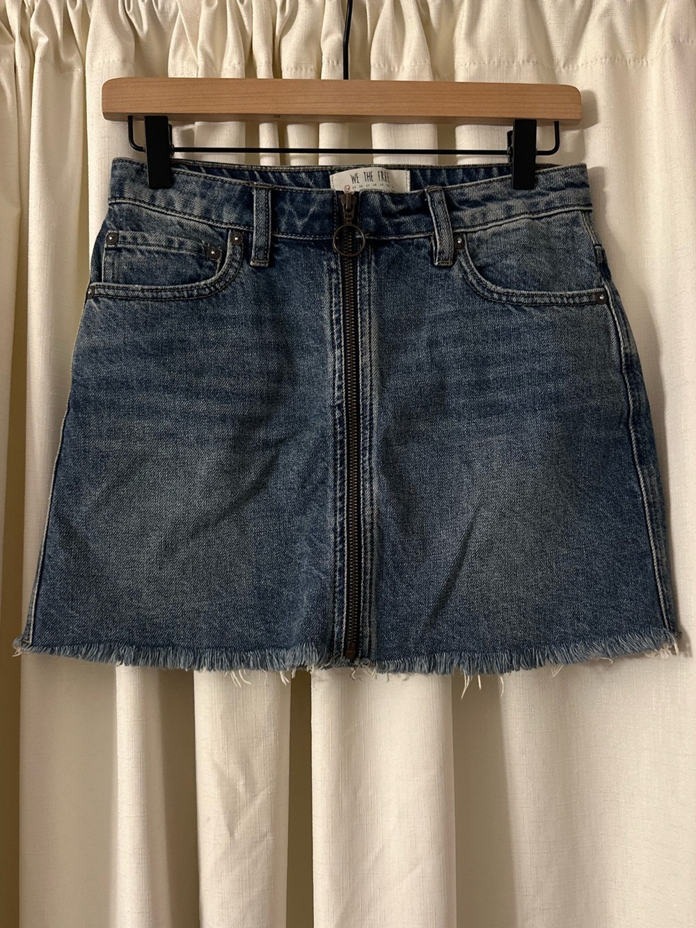 Free people denim skirt